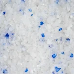 Silica gel crystal cat litter with blue absorbent beads by YoVia Pet Products